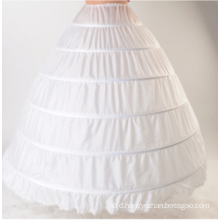 6 Hoops Tutu Chiffon Puffy Petticoat White Ball Gown Petticoats Bridal Petticoats